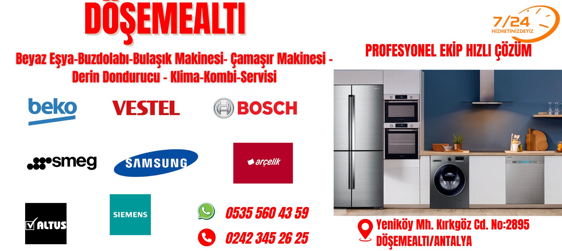 Döşemealtı Beyaz Eşya